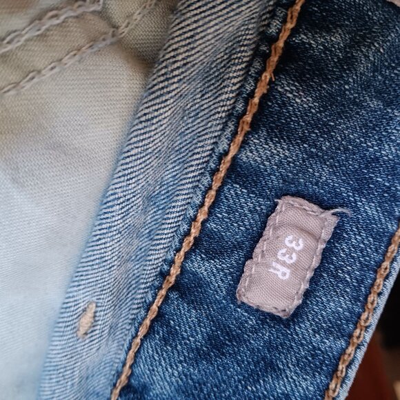 Ariat Women's Jeans 33R Perfect Rise Boot Rebar Distress Fade Bootcut 36x32 - Picture 9 of 9